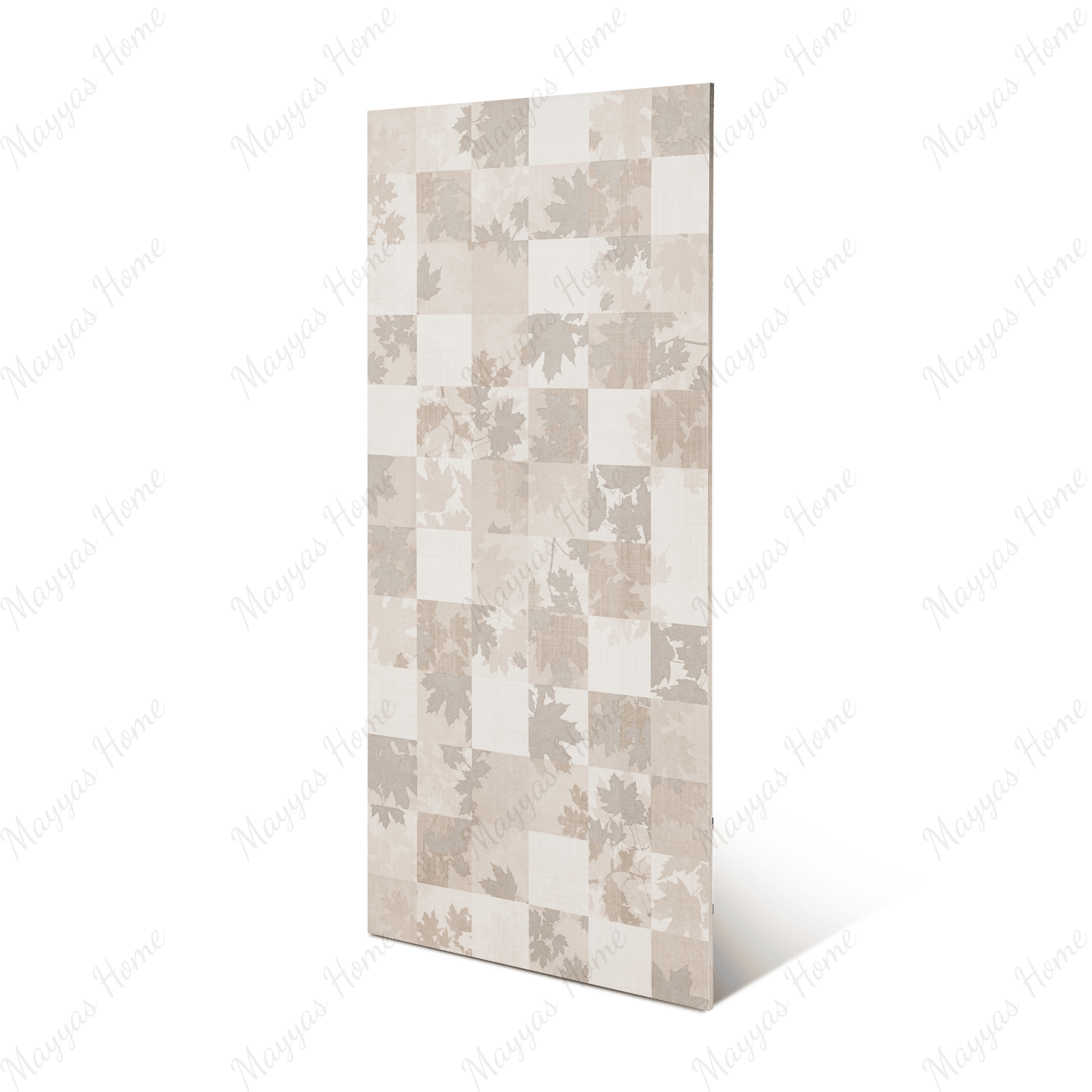 Maple Beige Decor porcelain tile 60x120cm 9mm thickness, beige marble look with decorative design, durable porcelain, ideal for floors and walls.