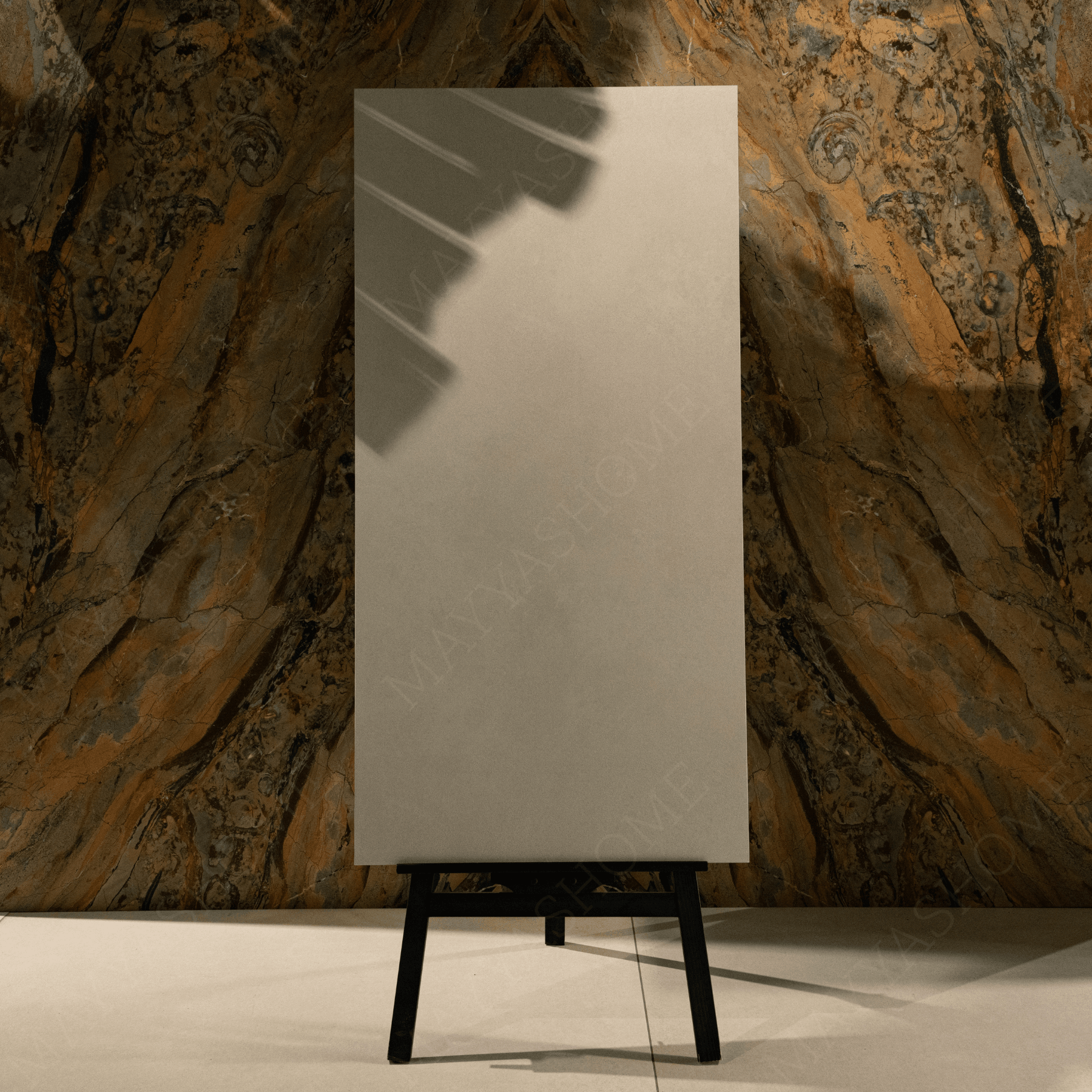 Meeray Silver porcelain tile 60x120cm 9mm thickness, silver marble look design, durable porcelain tile ideal for modern floors and walls.