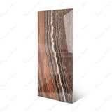 Mexican Onyx glossy onyx effect porcelain tile 60x120cm with 9mm thickness features warm amber tones and polished luxury finish.