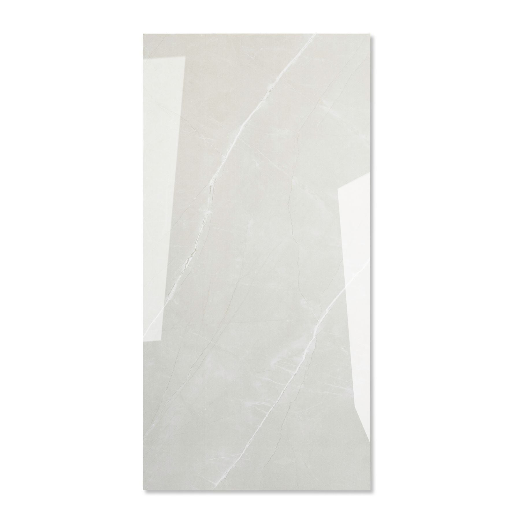Milano White glossy marble effect porcelain tile 60x120cm with 9mm thickness delivers clean white elegance for luxury interiors.