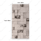 Monaco 03 30x60cm porcelain tile with 09mm thickness. Stone-look design, durable and elegant for modern walls and floors.