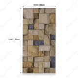 Monaco 08 30x60cm porcelain tile with 09mm thickness. Elegant stone-look design, durable and versatile for walls, floors, and modern interiors.