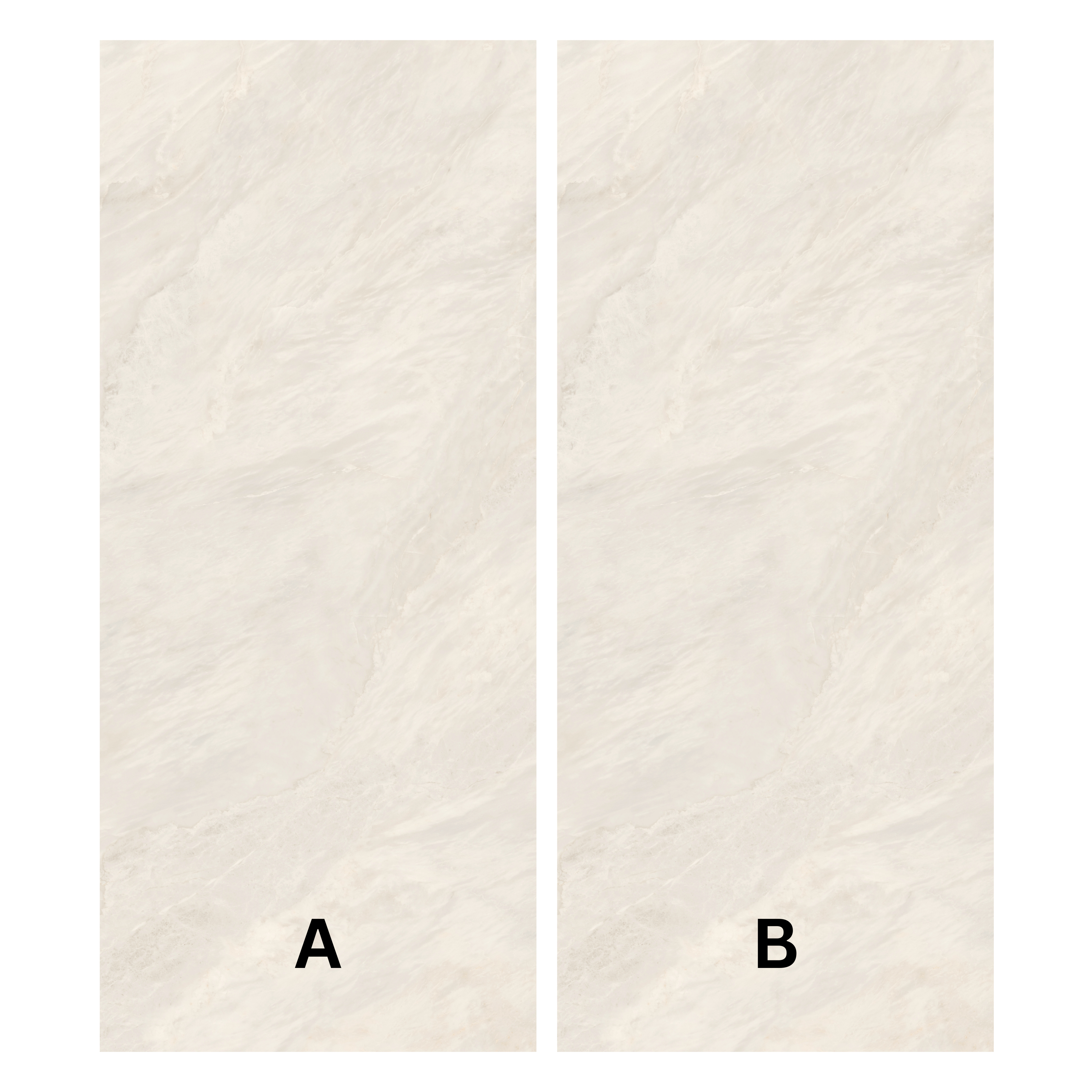 Monaco Ice glossy porcelain tile 120x280cm. Sleek white with frosty tones, 09mm thick, perfect for modern luxury interiors and walls.