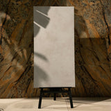 Mono Ash porcelain tile in 60x120cm size featuring clean ash grey tone, minimal surface texture and durable 9mm thickness for floors and walls.