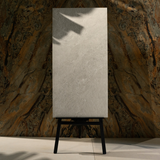 Mountain White porcelain tile 60x120cm 2mm thickness, white stone look design, durable porcelain tile for modern floors and walls.