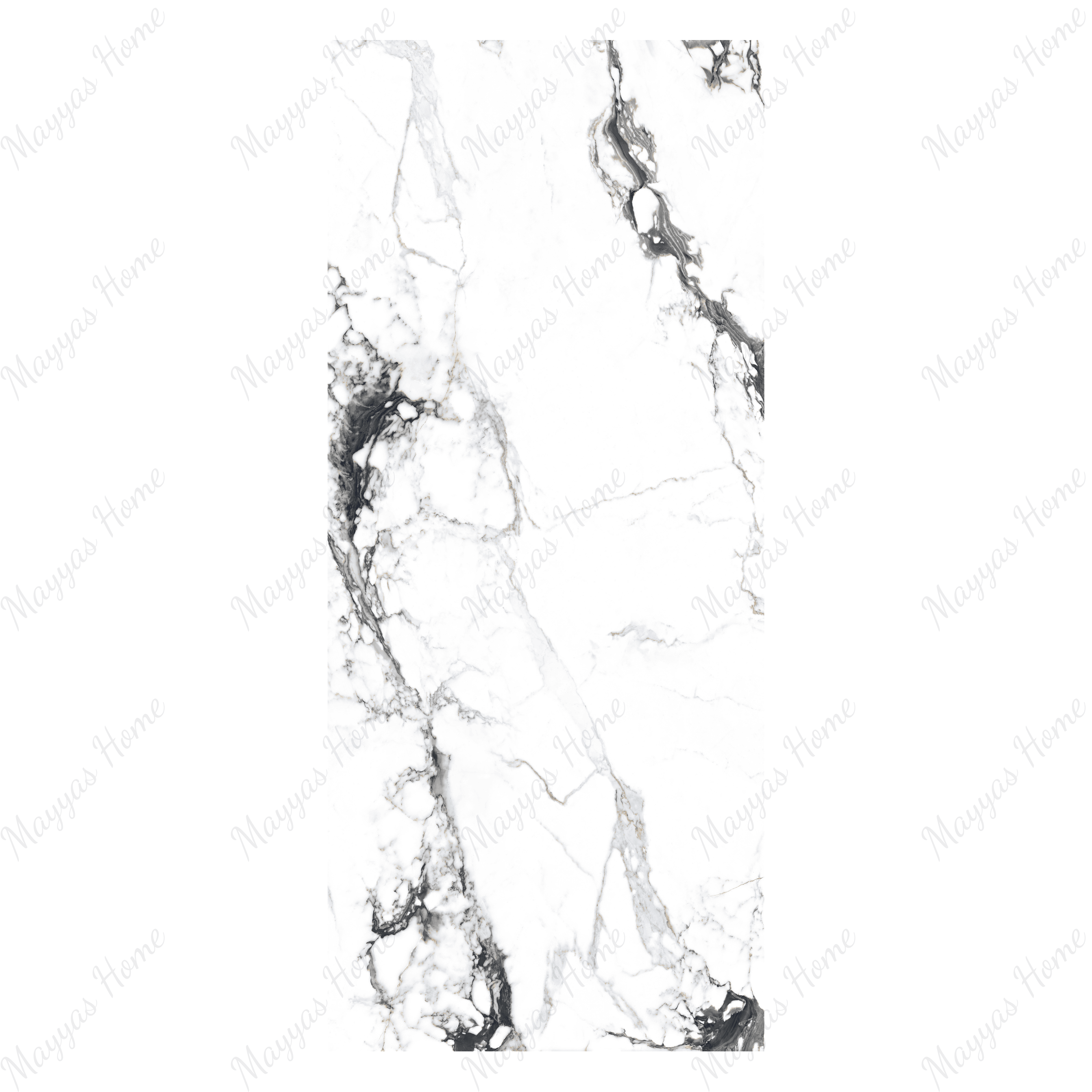 NERO PICASSO 120x278cm dark marble look tile with artistic veining and a luxurious glossy finish. A premium large format tile for sophisticated interiors.