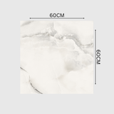 ORLANDO PEARL 60x60cm Glossy Porcelain Tile – 09MM Pearl Grey Marble Look