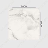 ORLANDO PEARL 60x60cm Glossy Porcelain Tile – 09MM Pearl Grey Marble Look