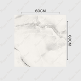ORLANDO PEARL 60x60cm Glossy Porcelain Tile – 09MM Pearl Grey Marble Look