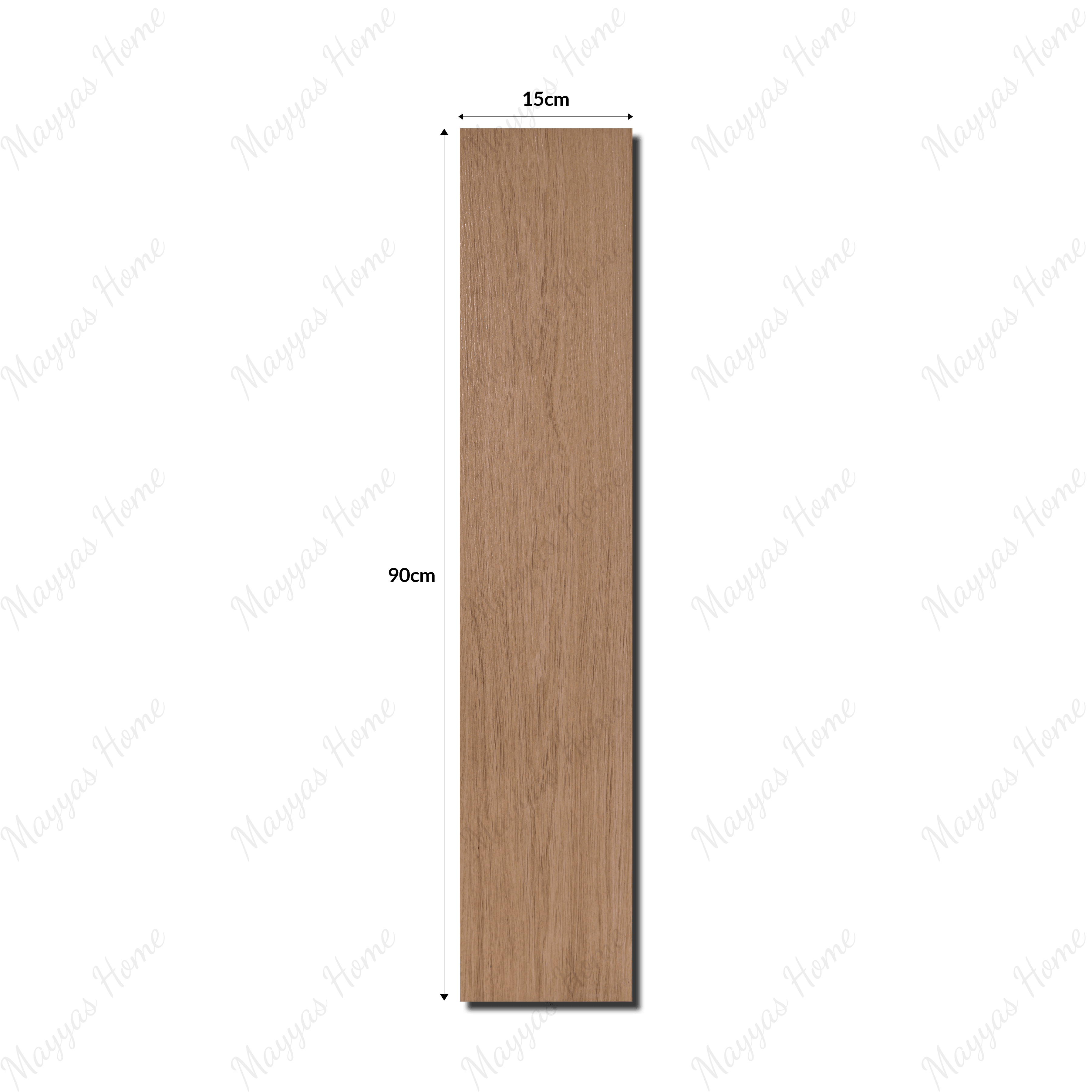Oak Mist 15x90cm porcelain slab with misty oak tones. Wood-look design, durable, low-maintenance, and ideal for elegant floors and walls.