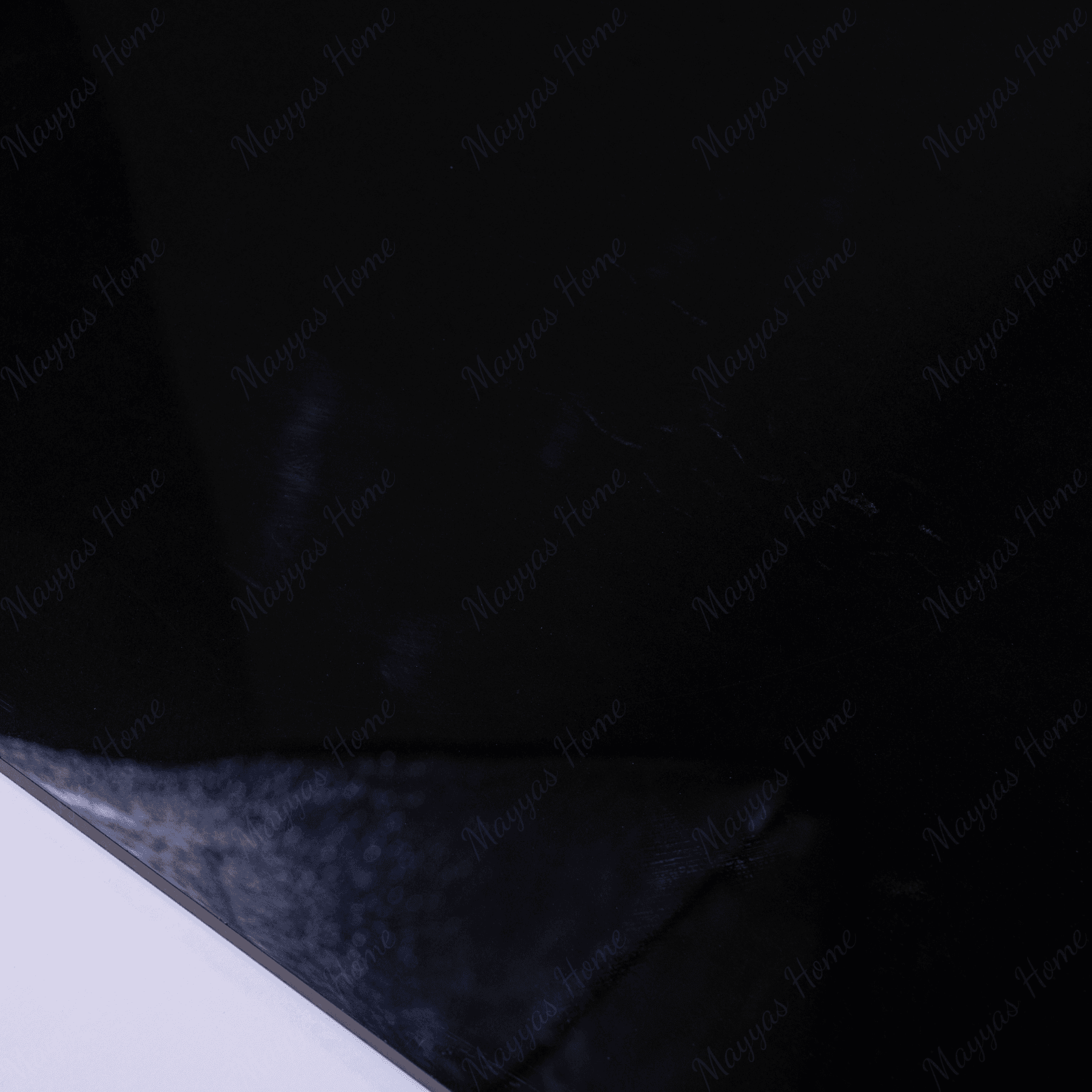Obsidian Black porcelain tile 60x120cm 9mm thickness, solid black modern design, durable porcelain, ideal for luxury floors and walls.