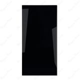 Obsidian Black porcelain tile 60x120cm 9mm thickness, solid black modern design, durable porcelain, ideal for luxury floors and walls.