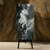 Olympos Azul porcelain tile 60x120cm 9mm thickness, blue marble look design, durable porcelain tile for luxury floors and walls.