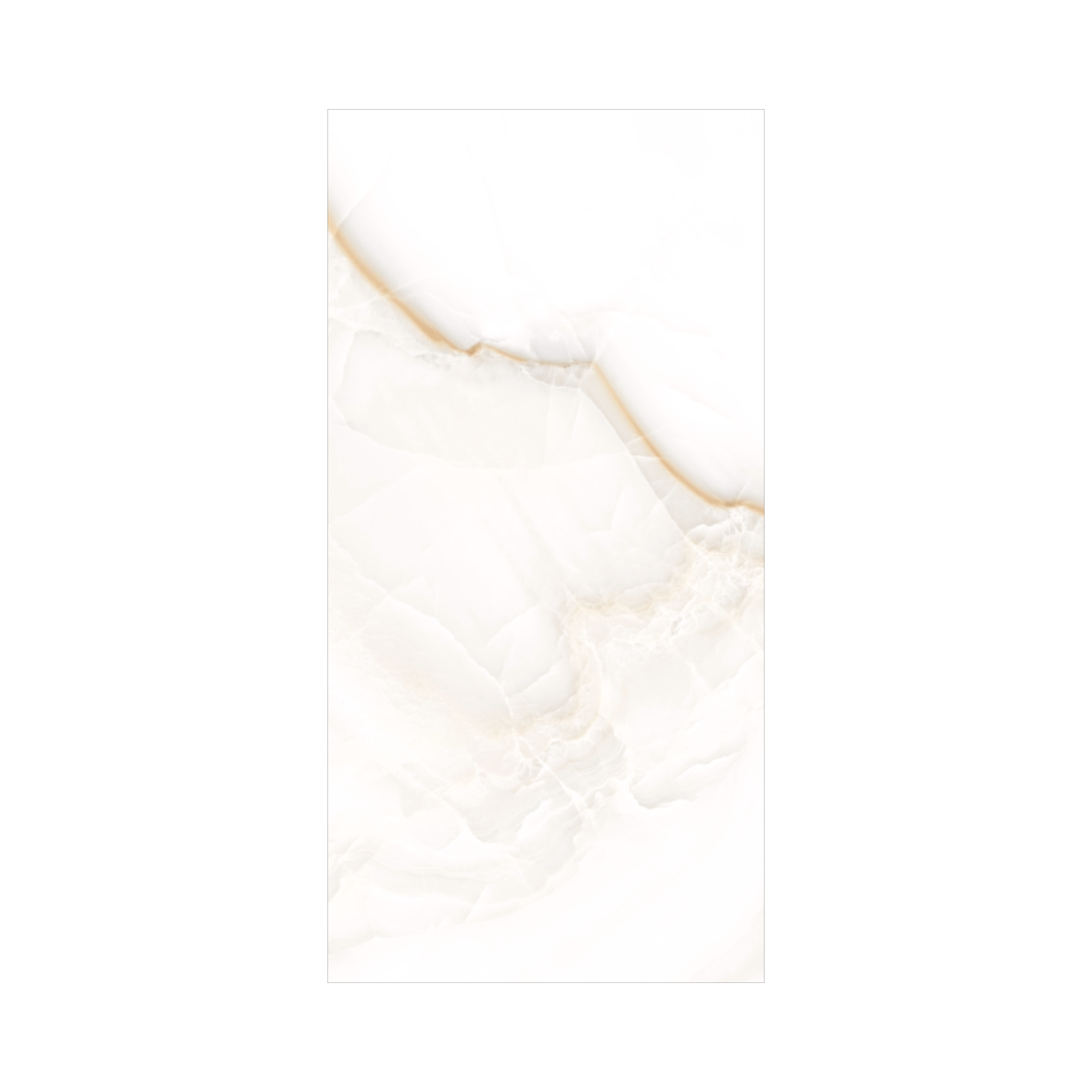 Onice Beige 120x240cm glossy tile with soft beige onyx design. Ideal for luxury bathrooms, living spaces, and modern feature walls.