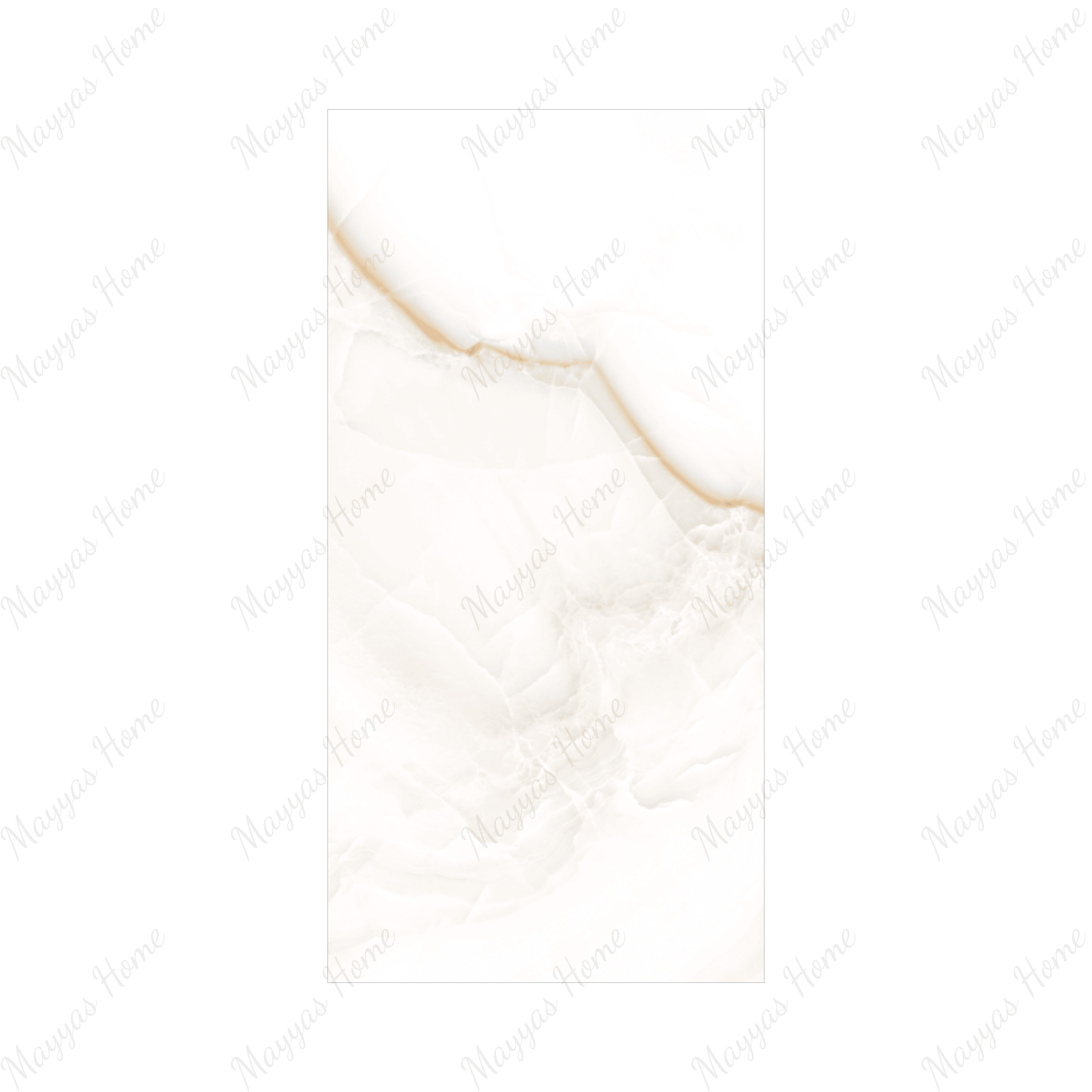 Onice Beige 120x240cm glossy tile with soft beige onyx design. Ideal for luxury bathrooms, living spaces, and modern feature walls.