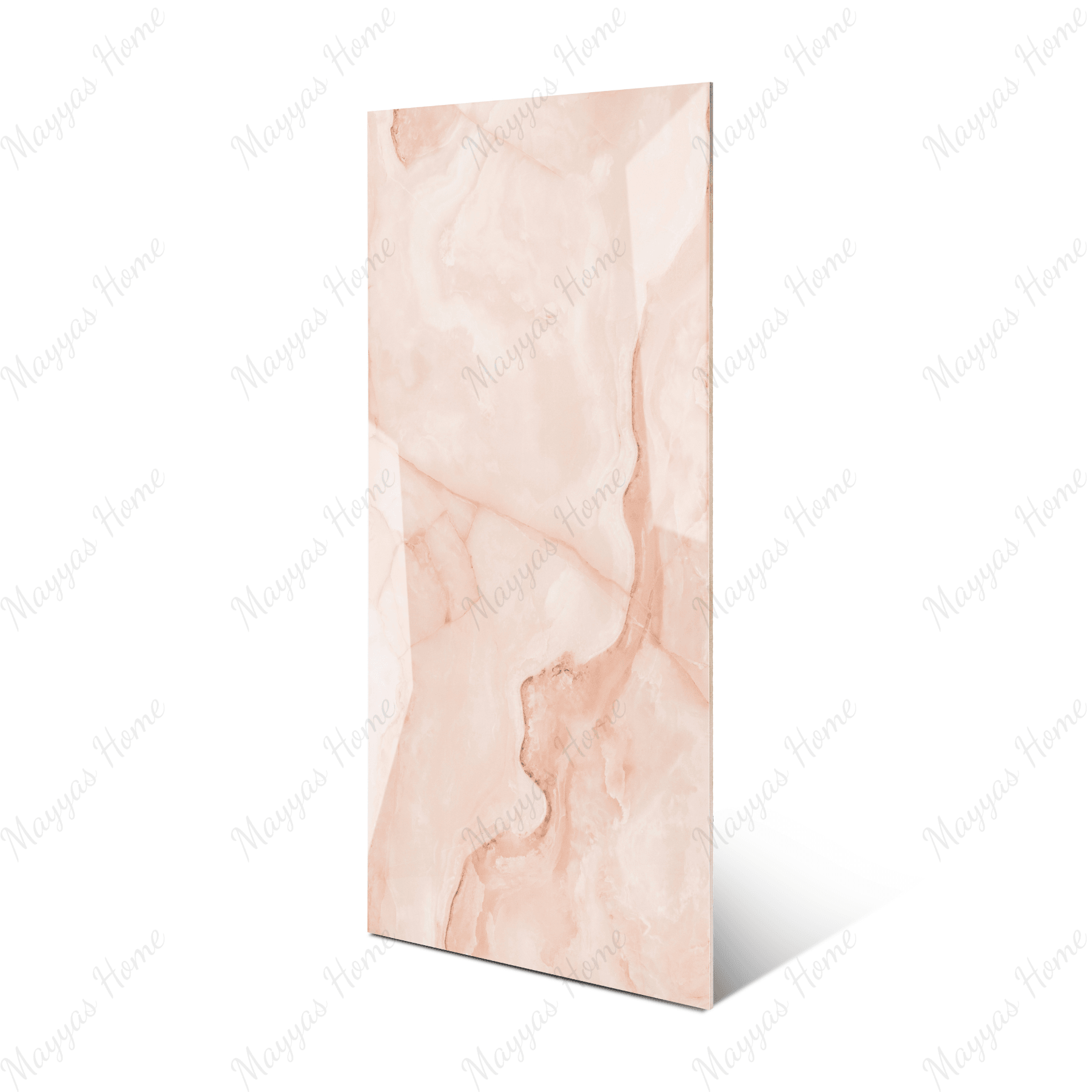 Onyx Rose porcelain tile 60x120cm 9mm thickness, rose onyx marble look design, durable porcelain tile ideal for elegant floors and walls.