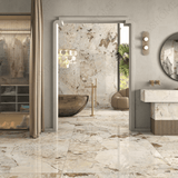 Pantagonia Natural 120x278cm glossy porcelain tile. Stone-inspired slab, 09mm thickness, seamless luxury finish for walls, floors & interiors.