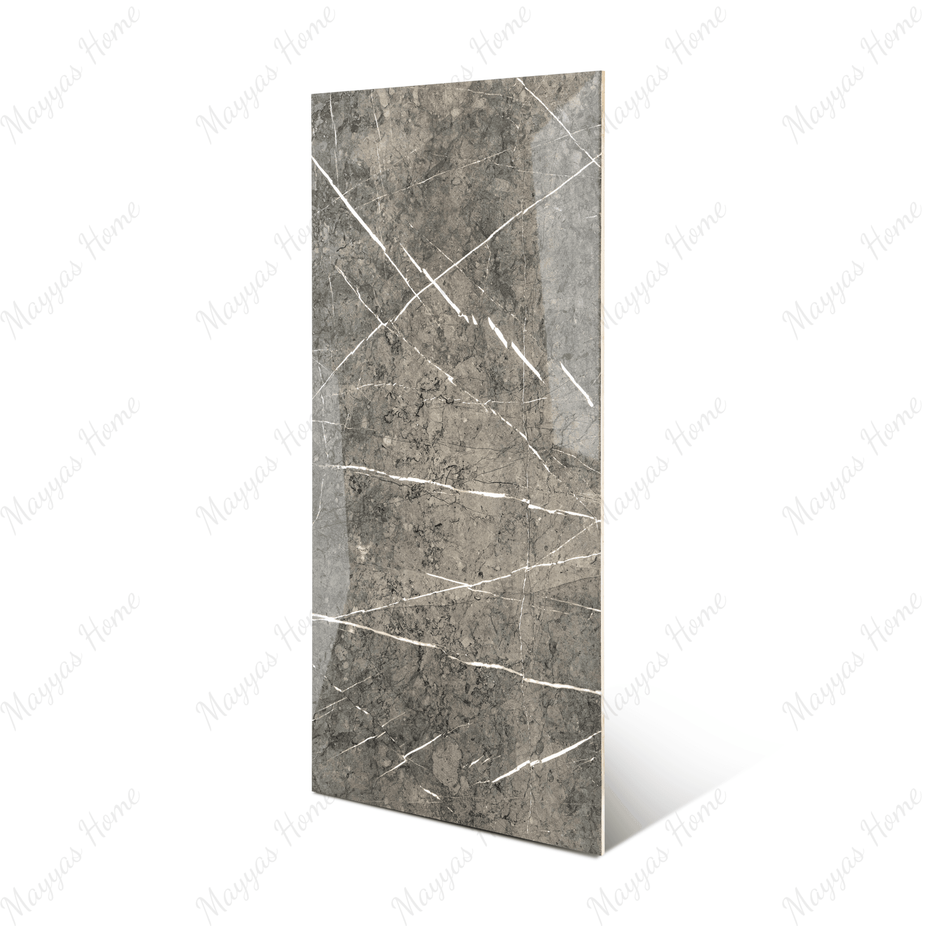 Pietra Grey tiles (60x120cm, 9mm) feature a High Gloss finish with a sophisticated grey design. Perfect for Indoor Floors and Walls, these Porcelain tiles add a touch of modern elegance and refined style to any space. The glossy surface enhances the rich grey tones, creating a sleek and contemporary atmosphere ideal for both residential and commercial interiors.