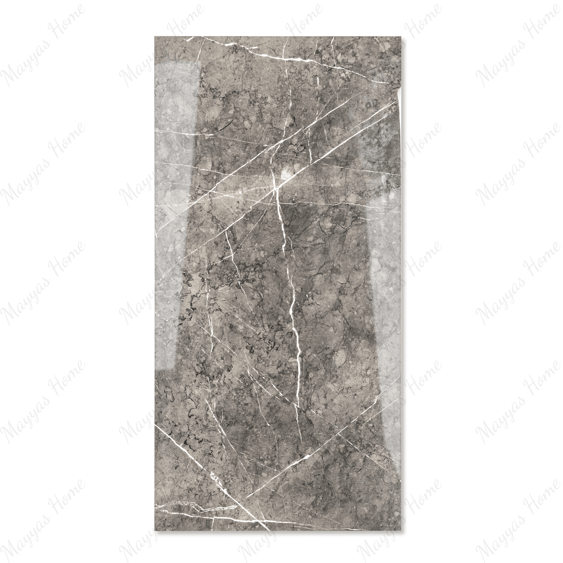 Pitera Grey porcelain tile 60x120cm 9mm thickness, grey marble look design, durable porcelain tile ideal for modern floors and walls.