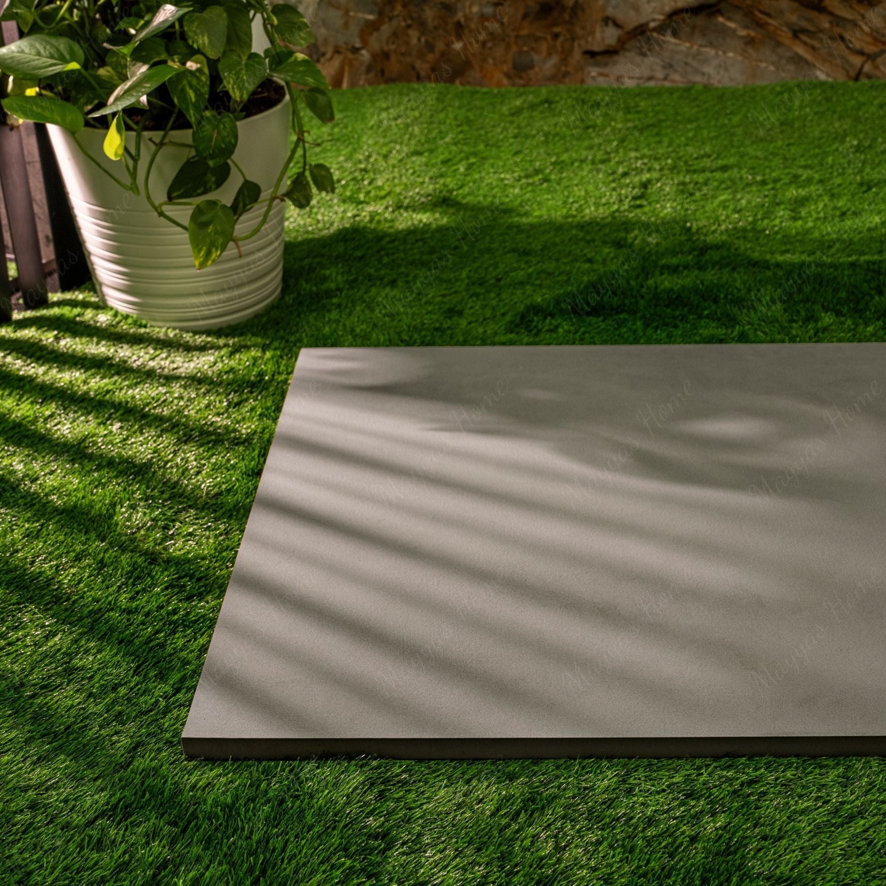 Platinum Grey matt porcelain tile 60x120cm x 2mm with elegant stone look. Durable large format tile ideal for modern floors and stylish interior walls.