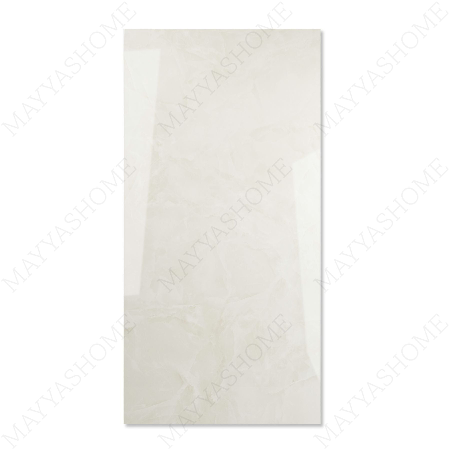Porter Sky glossy porcelain tile 60x120cm with 9mm thickness features cool sky blue tones, refined surface detail and elegant polished finish.