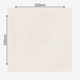 Portland Bianco 120x120cm matt porcelain tile with subtle stone textures. Durable, elegant, and perfect for modern floors and walls.