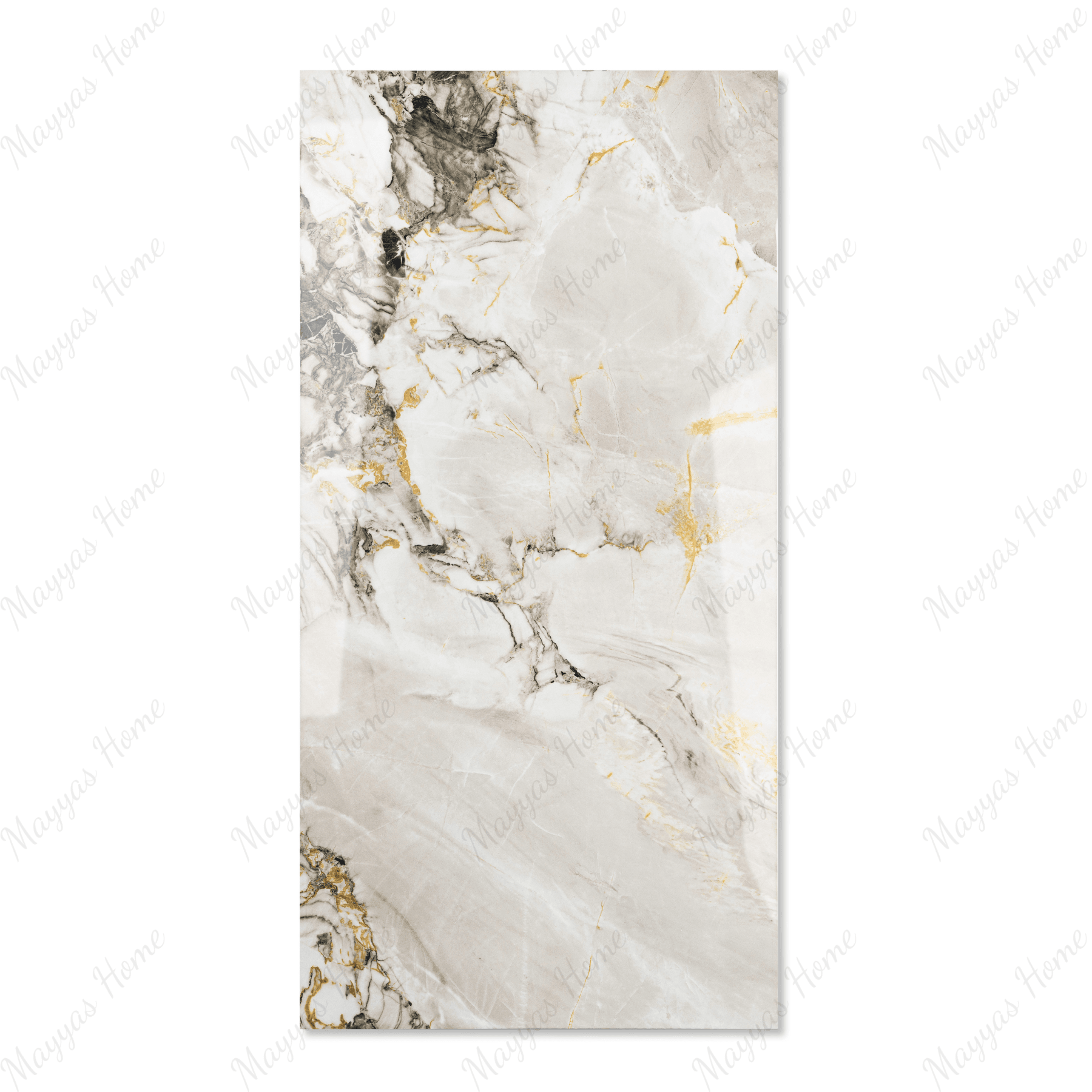 Porto Gold porcelain tile 60x120cm 9mm thickness, marble look design with gold veining, durable porcelain, ideal for luxury floors and walls.