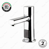 Premium electric-powered electronic single water sink tap with above-counter installation and adjustable water-saving flow limiter technology.
