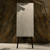 Quarzo White porcelain tile 60x120cm 2mm thickness, white stone look design, durable porcelain tile for modern floors and walls.