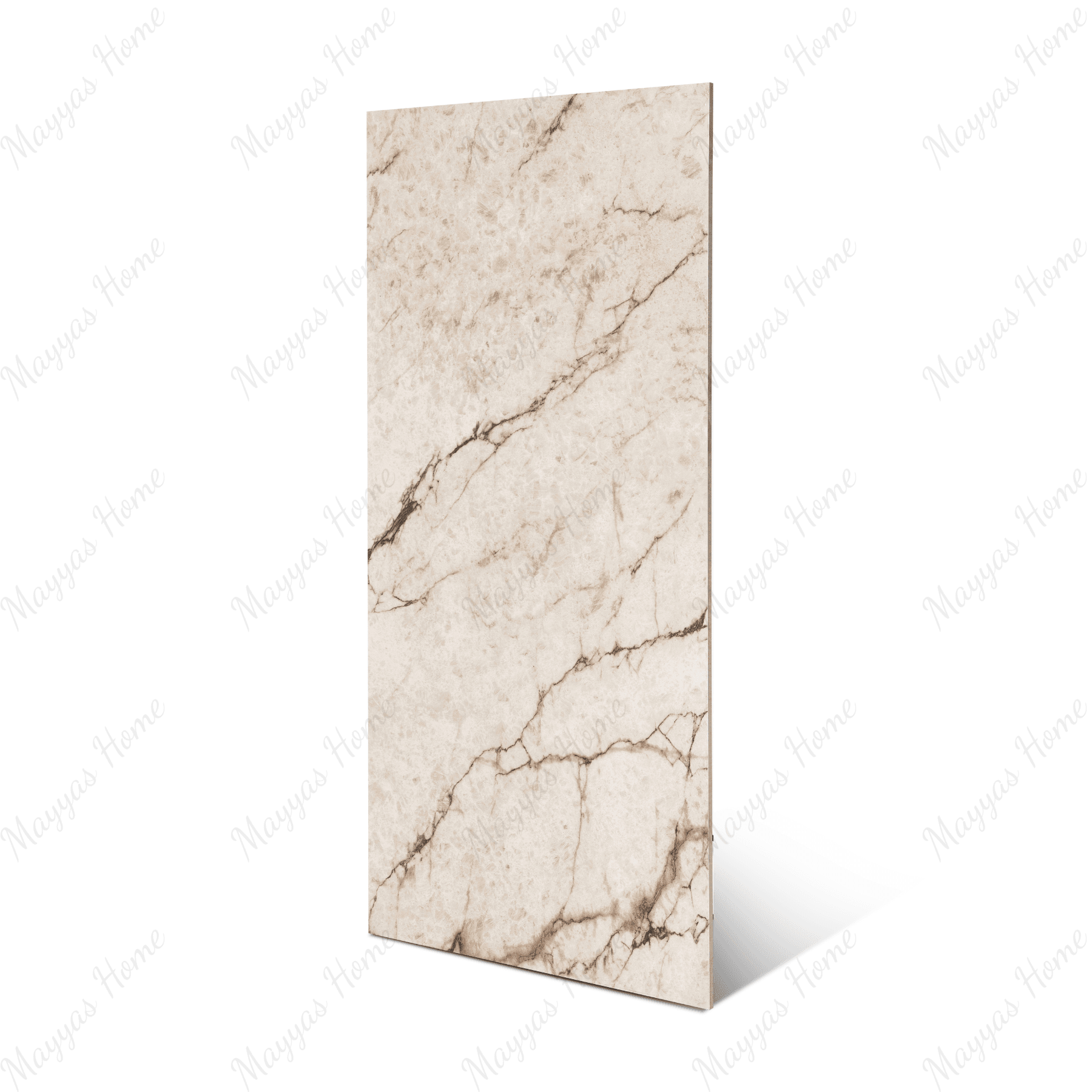 Rociado porcelain tile 60x120cm 9mm thickness, light grey marble look design, durable porcelain tile ideal for modern floors and walls.