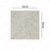 SAUDI 45x45cm Matt Porcelain Tile 12MM Gray Stone-Look, Durable Finish