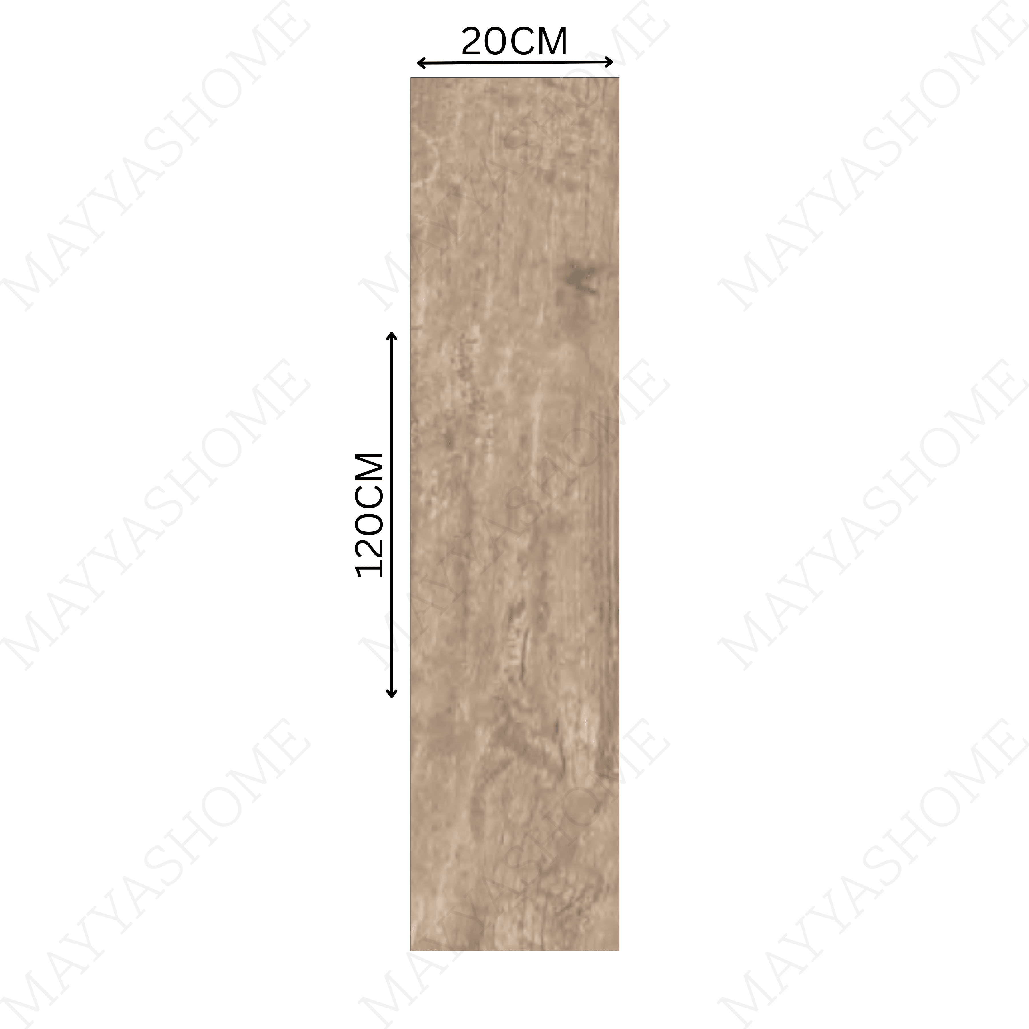 SPERIA SMOKE porcelain tile in 20x120cm plank size with matte finish and 9MM thickness. Sophisticated smoke grey wood-look tile for modern interiors.