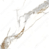 STATUARIO LITHIC 60x60cm Glossy Porcelain Tile – 09MM Bold White Marble Look