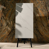 Sahara Mist matte stone effect porcelain tile 60x120cm 9mm features soft beige-grey tones with durable porcelain performance for floors and walls.