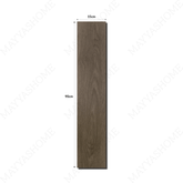 Shadow Walnut 15x90cm porcelain slab with deep walnut tones. Wood-look design, durable, low-maintenance, and ideal for elegant floors and walls.