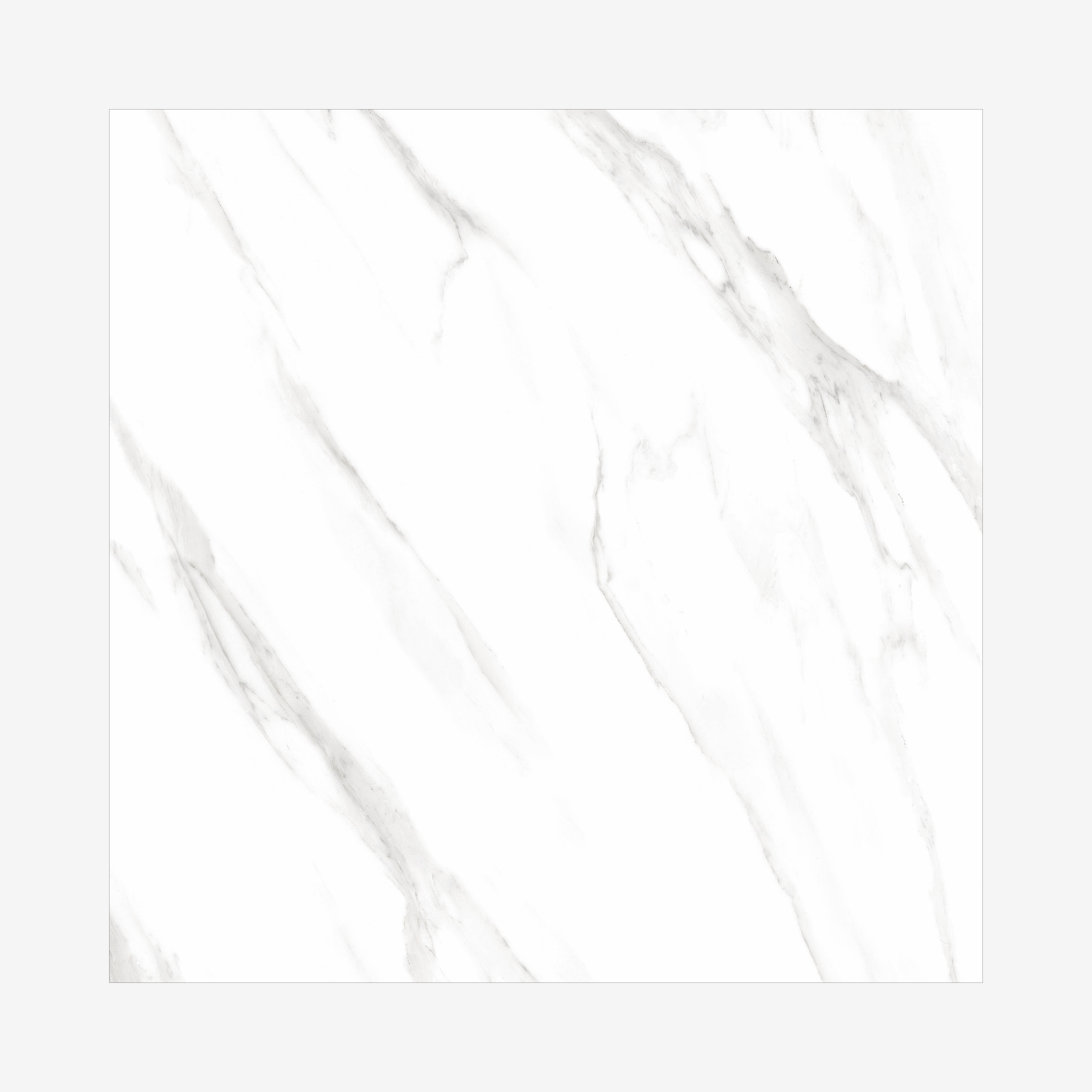 Shop STATUARIO ANGEL large format porcelain tiles (120x120cm) with a 9MM glossy finish and premium white marble effect. Durable, scratch-resistant, and easy to install. Perfect for luxurious interiors.