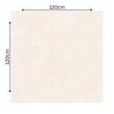 Shop ULT MARFIL PRO large format porcelain tiles (120x120cm) with a 9MM glossy finish and premium ivory marble effect. Durable, scratch-resistant, and easy to install. Perfect for elegant interiors.
