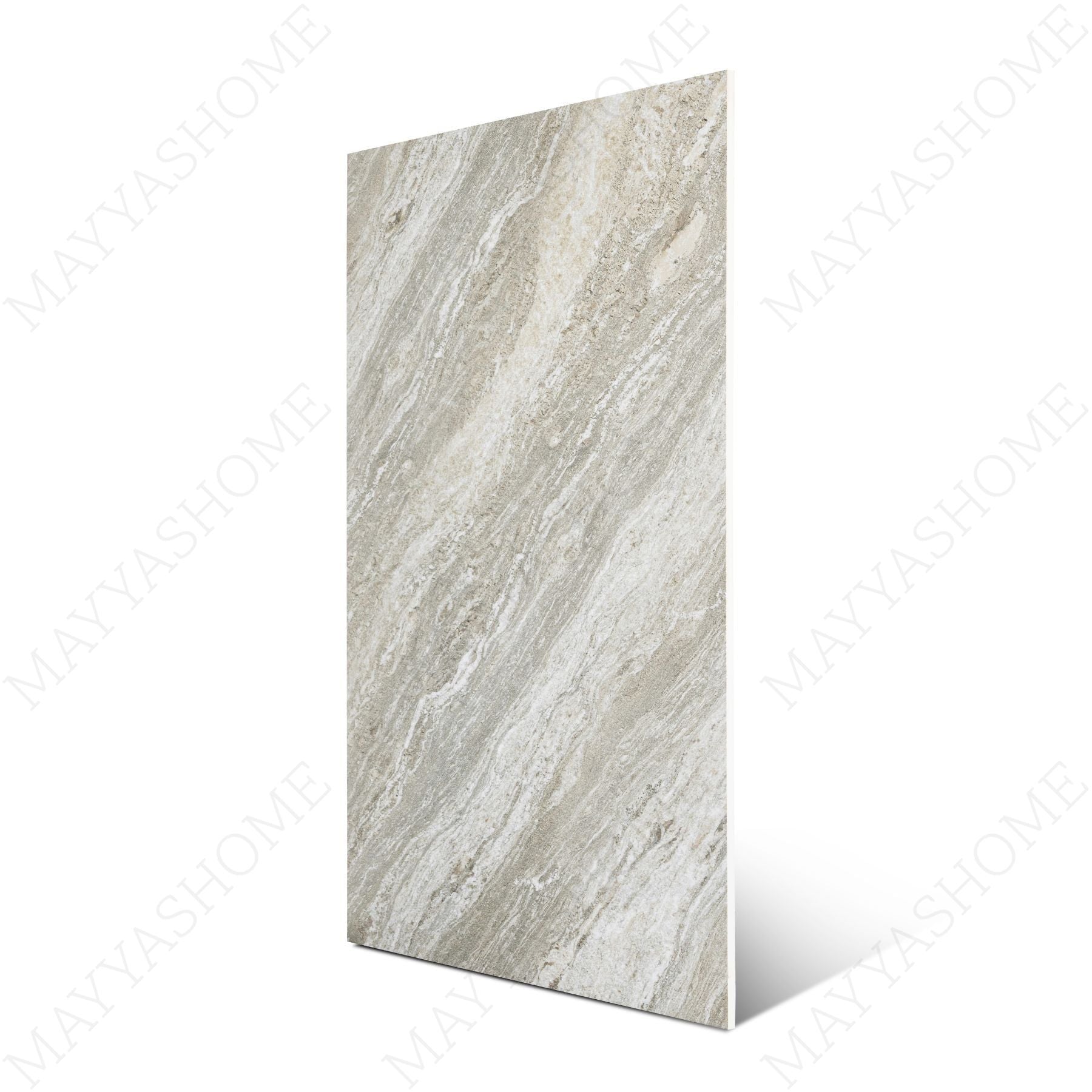 Siena Verde matt stone effect porcelain tile 60x120cm with 9mm thickness features soft green tones and a calm natural matt finish.