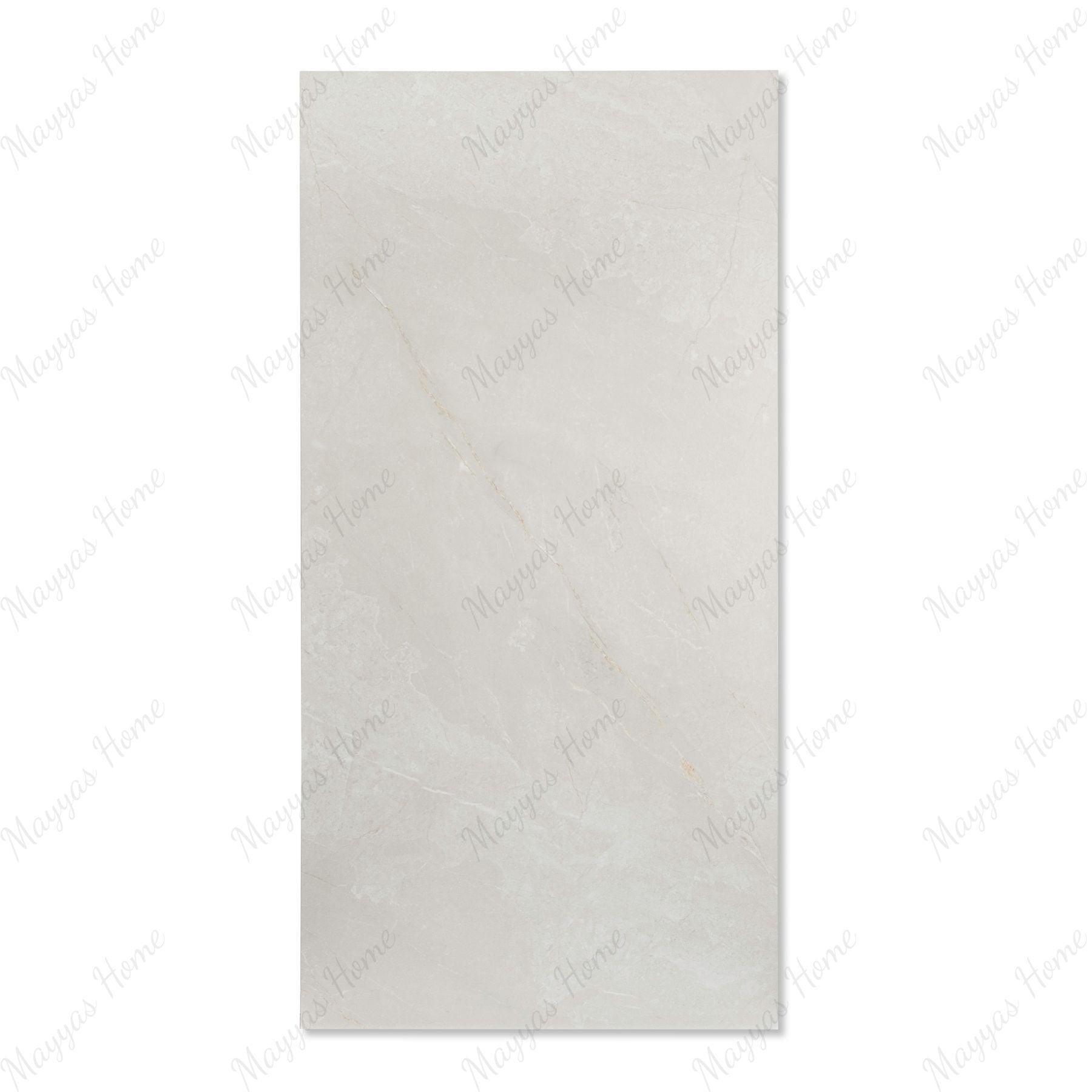 Sighny White porcelain tile in 60x120cm size featuring soft stone texture, elegant white tones and durable 9mm thickness for floors and walls.