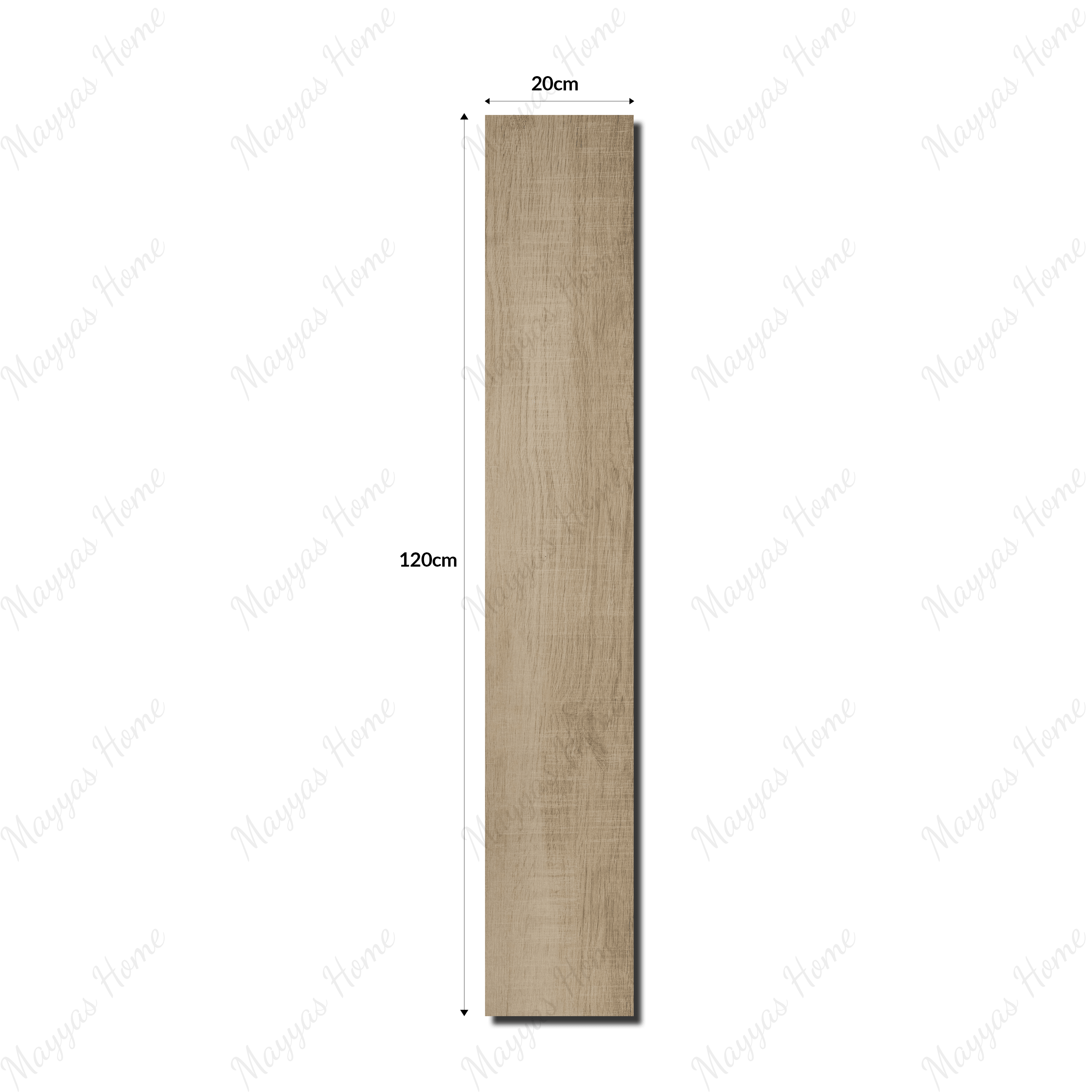 Silver Wood Gris 20x12cm porcelain tile with 09mm thickness. Durable, wood-inspired grey tile perfect for walls, kitchens, and accent designs.
