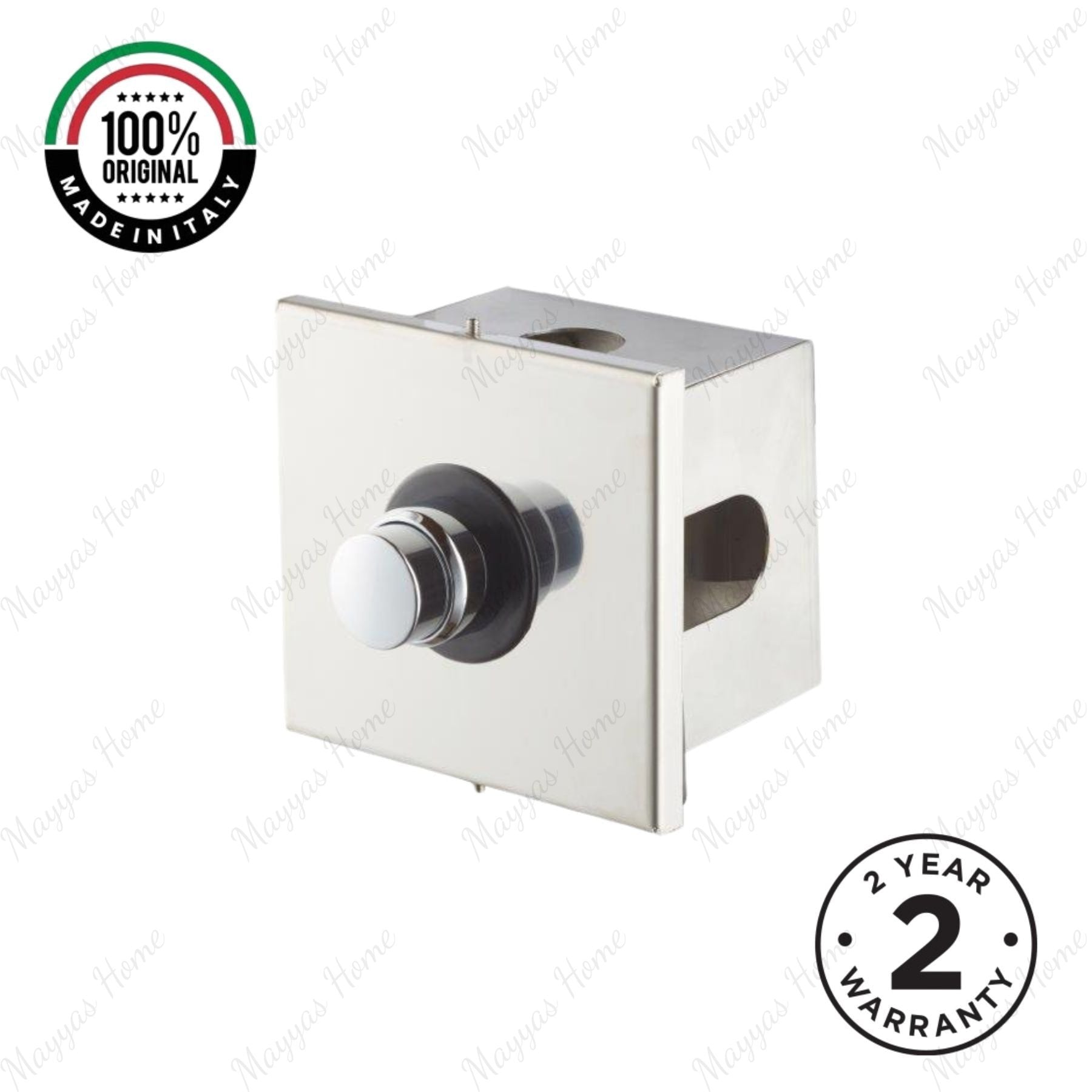 Single water built-in timed shower tap with 15–25 second push-button control, installation box and anti-vandal protection for commercial and public shower facilities.