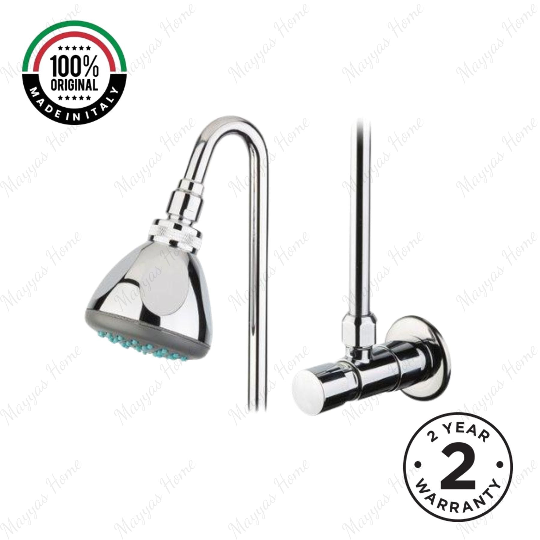 Single water timed shower tap with 15–25 second push-button control, shower column, shower head and anti-vandal protection for UAE facilities.