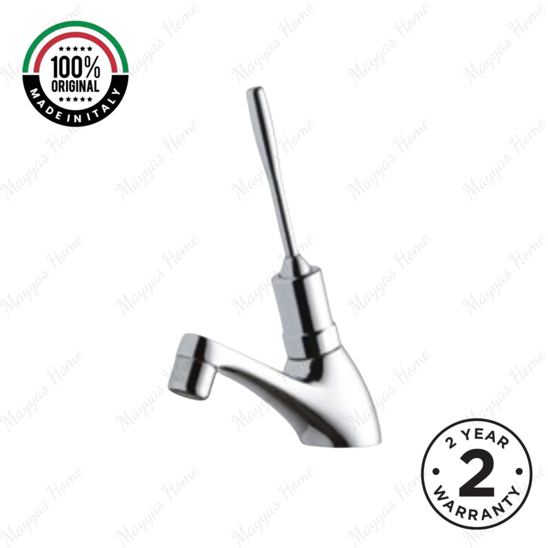 Single water timed sink tap with 8–12 second lever control operation and above-counter installation. Ideal for UAE commercial, healthcare and public washrooms.