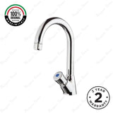 Single water timed washbasin tap with fixed spout, push-button control and anti-vandal protection. Ideal for UAE commercial, hospitality and public washrooms.