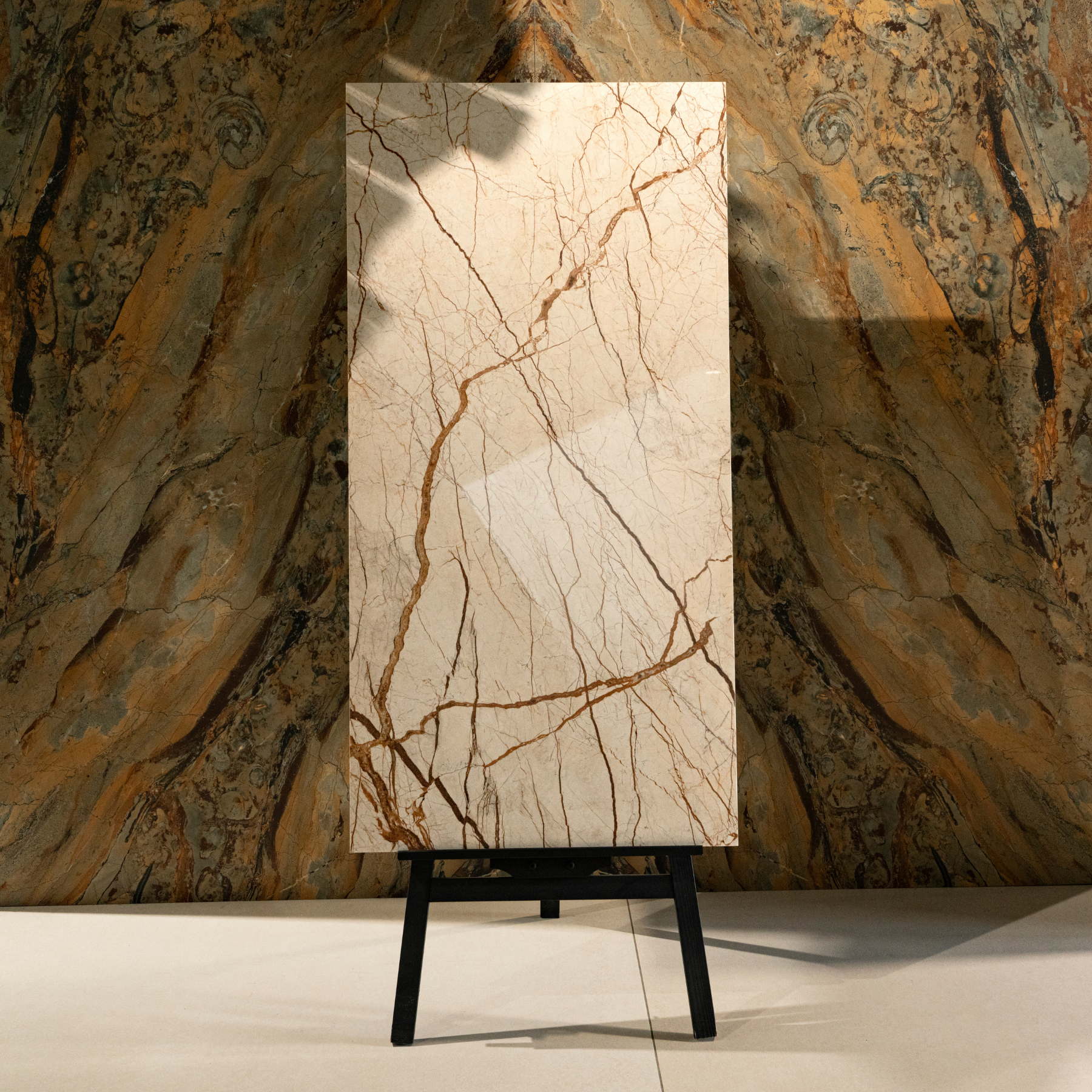 Sofitel porcelain tile 60x120cm 9mm thickness, marble look design, durable porcelain tile ideal for stylish floors and walls.