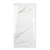 Statuario Austral glossy marble look porcelain tile 60x120cm with 9mm thickness offers bold veining, polished shine, and luxury appeal.