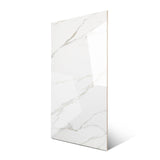 Statuario Austral glossy marble look porcelain tile 60x120cm with 9mm thickness offers bold veining, polished shine, and luxury appeal.