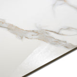 Statuario Austral glossy marble look porcelain tile 60x120cm with 9mm thickness offers bold veining, polished shine, and luxury appeal.