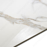 Statuario Austral glossy marble look porcelain tile 60x120cm with 9mm thickness offers bold veining, polished shine, and luxury appeal.
