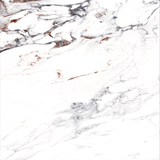 Statuario Rena 120x240cm glossy tile with grey veining on a white base. Durable and elegant, perfect for walls, floors, and modern luxury interiors.